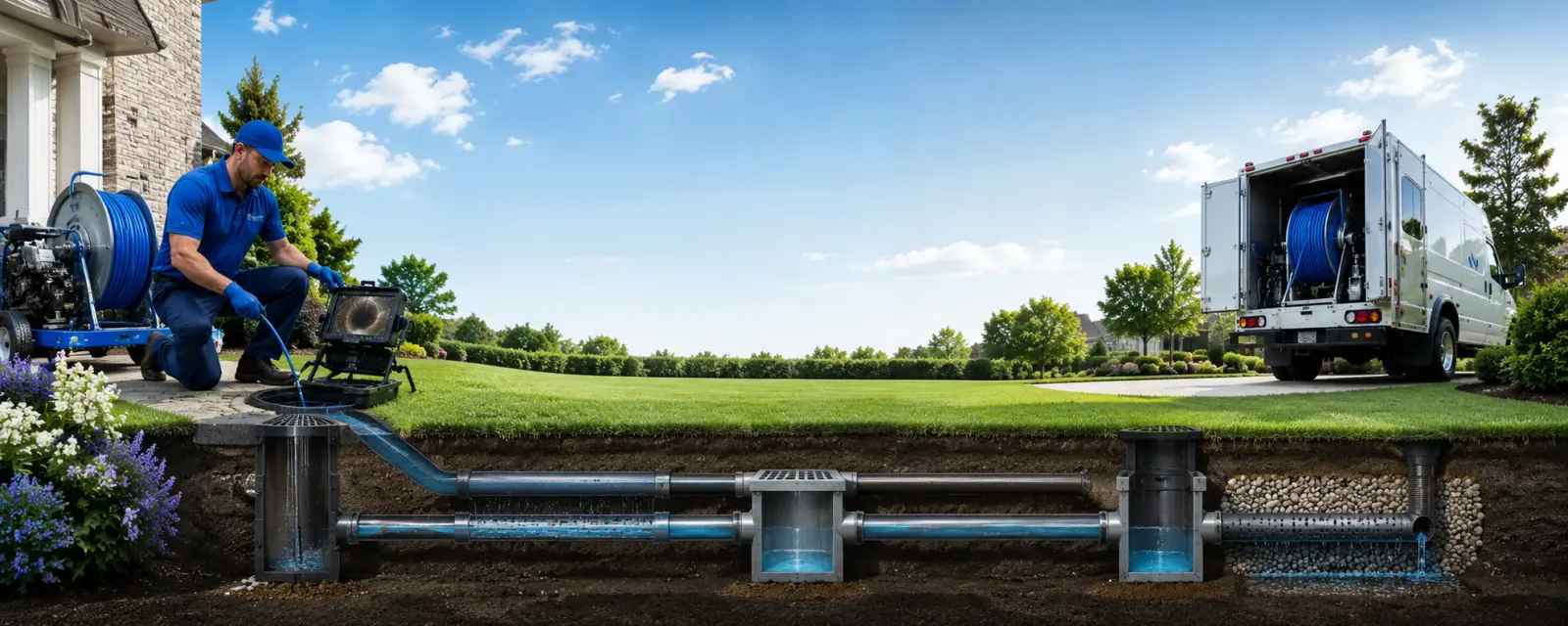 Outdoor drain cleaning information for Birchdale, MN